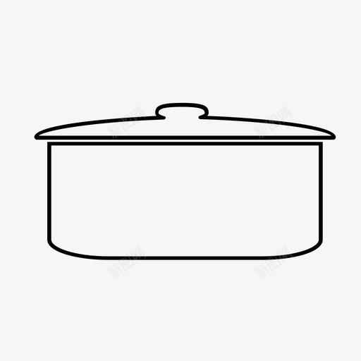 面包盒食物锅图标svg_新图网 https://ixintu.com 锅 面包盒 食品饮料 食物