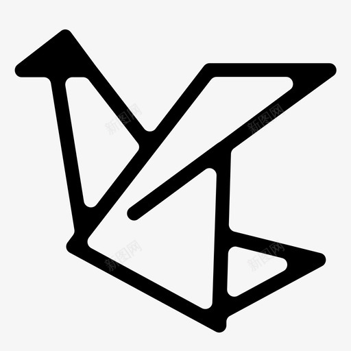 折纸工艺品日本艺术图标svg_新图网 https://ixintu.com 工艺品 折纸 日本艺术 纸鹤