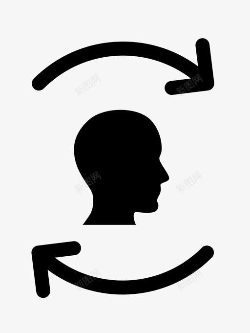 再想头加载图标svg_新图网 https://ixintu.com 上传 再做 再想 加载 头 重做