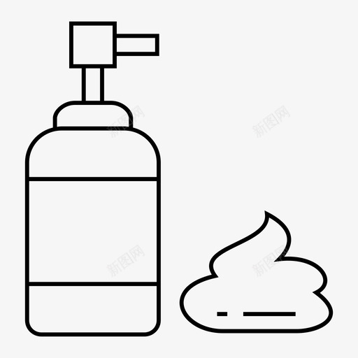 发胶理发师化妆品图标svg_新图网 https://ixintu.com 化妆品 发胶 沙龙 理发师