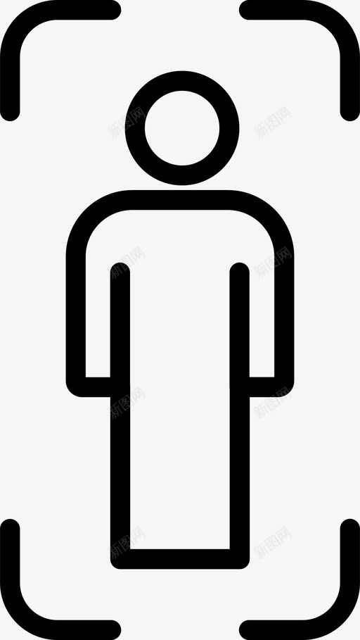 人识别焦点识别图标svg_新图网 https://ixintu.com 人识别 焦点 用户 用户界面 识别