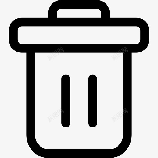垃圾桶靠背垃圾图标svg_新图网 https://ixintu.com 垃圾 垃圾桶 废物 用户界面集 靠背