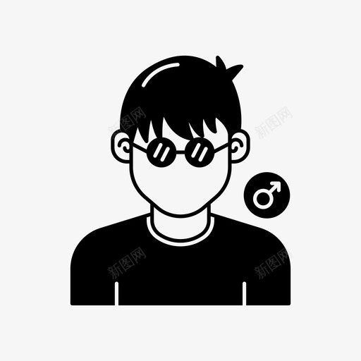 书呆子阿凡达男图标svg_新图网 https://ixintu.com 书呆子 小 男 阿凡达 阿凡达男