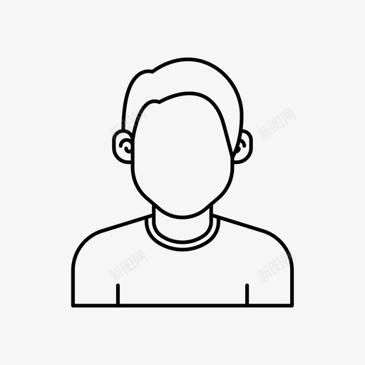 化身男男个人资料图标svg_新图网 https://ixintu.com 个人资料 化身男 用户 男