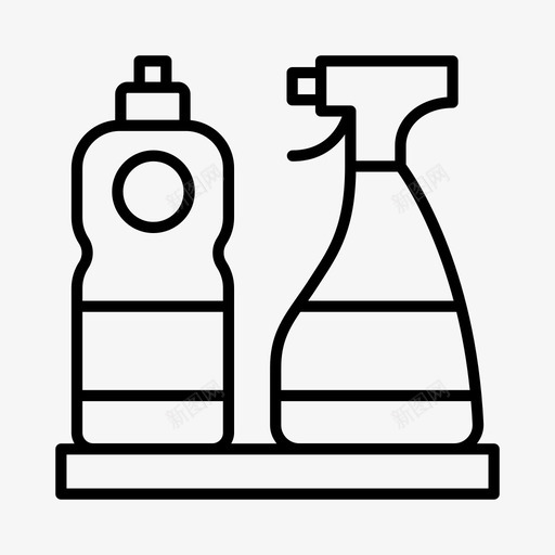 家政清洁清洁产品图标svg_新图网 https://ixintu.com 家务 家政 洗碗液 清洁 清洁产品