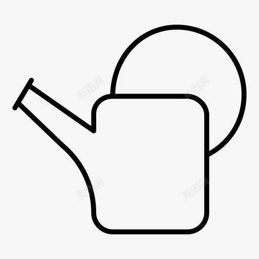喷壶园艺自然图标svg_新图网 https://ixintu.com 喷壶 园艺 工具 自然 自然生态细线