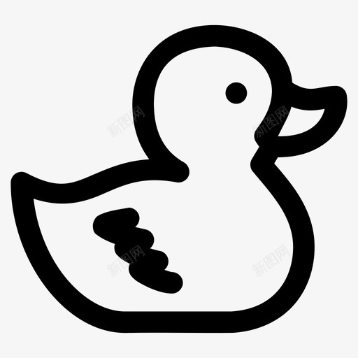 鸭子宝宝洗澡图标svg_新图网 https://ixintu.com 孩子 宝宝 橡皮鸭 洗澡 玩具 鸭子
