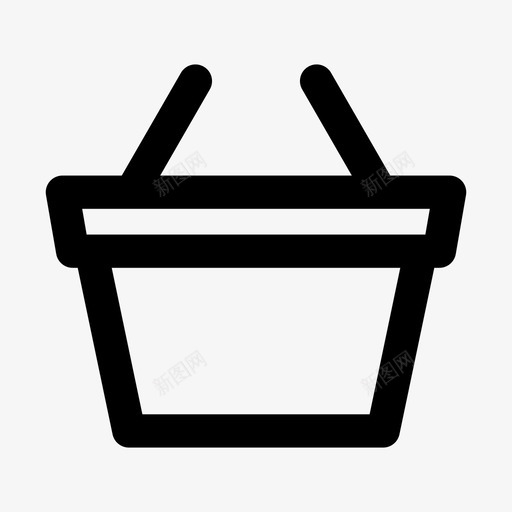 购物篮杂货店用户界面图标svg_新图网 https://ixintu.com 杂货店 用户界面 购物篮