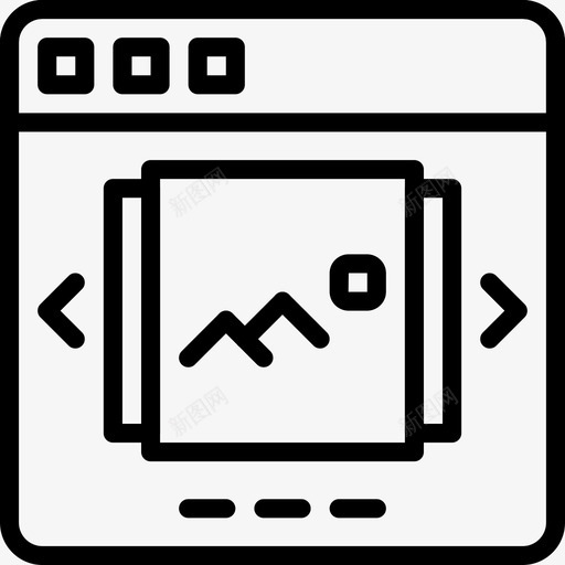 转盘浏览器交互图标svg_新图网 https://ixintu.com Pretycons用户界面概述 互联网 交互 图片转盘 浏览器 用户 界面