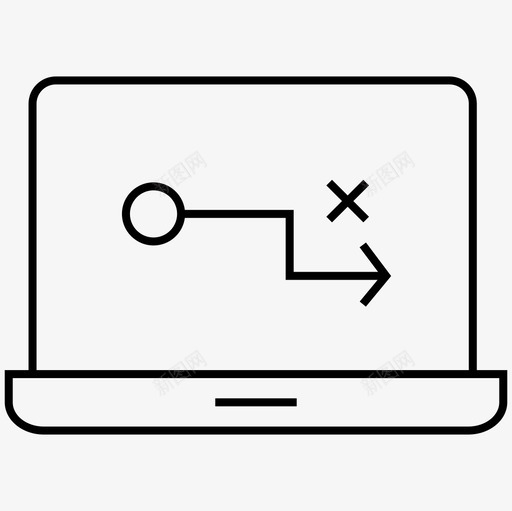 市场策略电脑笔记本电脑图标svg_新图网 https://ixintu.com 在线 市场策略 电脑 笔记本电脑 金融