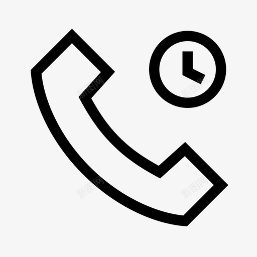 等待呼叫呼叫手机图标svg_新图网 https://ixintu.com 保持 呼叫 手机 拨号 智能手机 电话 等待呼叫