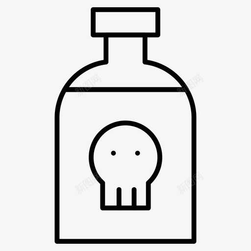 毒瓶酿造万圣节图标svg_新图网 https://ixintu.com 万圣节 万圣节细线图标 实验室 毒瓶 药水 酿造