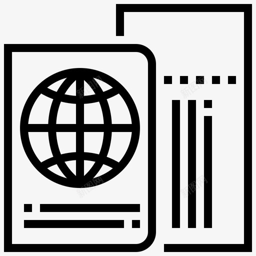 护照旅游度假图标svg_新图网 https://ixintu.com 度假 护照 旅游 旅游和旅游