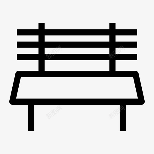 长凳椅子长椅图标svg_新图网 https://ixintu.com 座位 户外 椅子 长凳 长椅