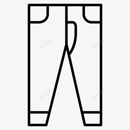 睡衣连衣裙牛仔裤图标svg_新图网 https://ixintu.com 牛仔裤 睡衣 衣服细线图标 裤子 连衣裙