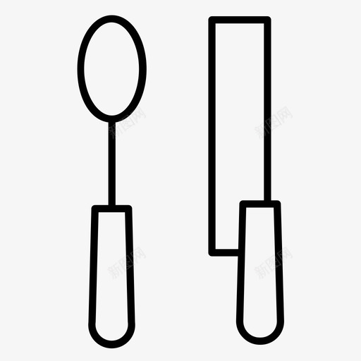 餐具晚餐吃东西图标svg_新图网 https://ixintu.com 吃东西 晚餐 餐具