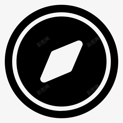 指南针导航器图标svg_新图网 https://ixintu.com 导航器 指南针