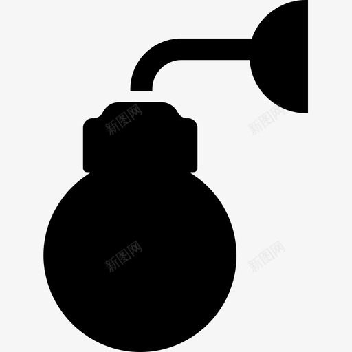 壁灯灯泡电灯图标svg_新图网 https://ixintu.com 壁灯 室内装饰雕文图标 灯泡 电灯 花园灯
