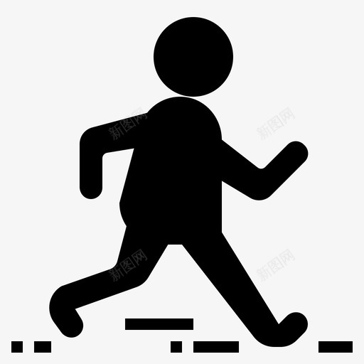 跑步体重指数运动图标svg_新图网 https://ixintu.com 体重 体重指数 健康 肥胖 跑步 运动
