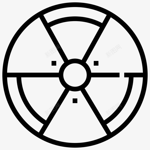 放射性危险核图标svg_新图网 https://ixintu.com 危险 放射性 核 污染