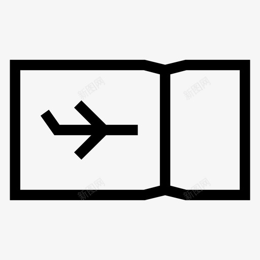 机票飞机航班图标svg_新图网 https://ixintu.com 旅行 机票 航班 飞机