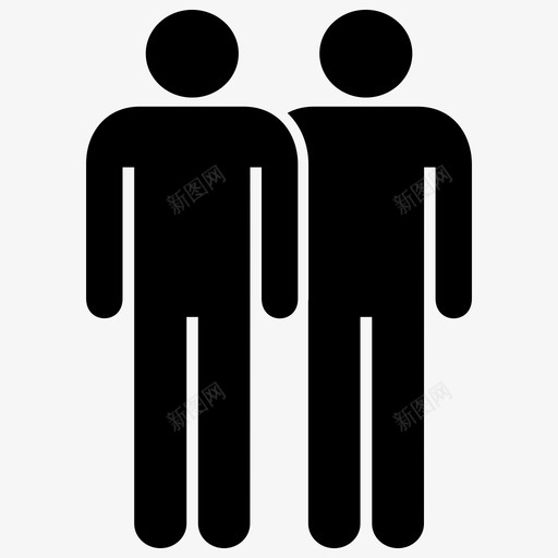 群朋友员工图标svg_新图网 https://ixintu.com 员工 团队 扁平封装集合3 朋友 用户 群
