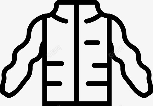 夹克衣服暖气图标svg_新图网 https://ixintu.com 夹克 暖气 背心 衣服