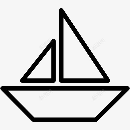 船海河图标svg_新图网 https://ixintu.com 娱乐天气 河 海 船