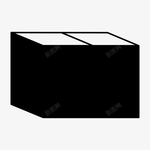 硬纸板纸箱家用箱图标svg_新图网 https://ixintu.com 包装 家用箱 硬纸板 纸箱