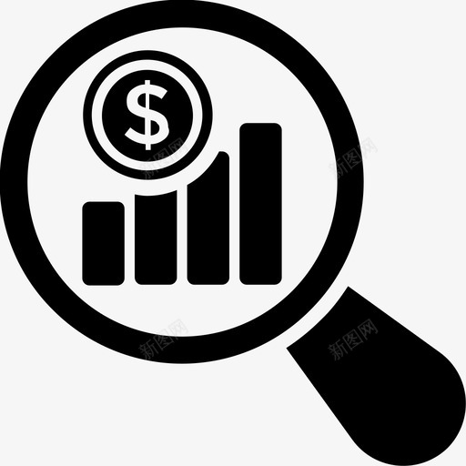 财务分析业务分析业务绩效图标svg_新图网 https://ixintu.com 业务分析 业务管理字形图标 业务绩效 财务分析