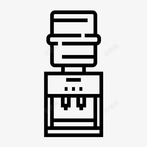 饮水机饮料办公室图标svg_新图网 https://ixintu.com 办公室 杂项概述 饮料 饮水机