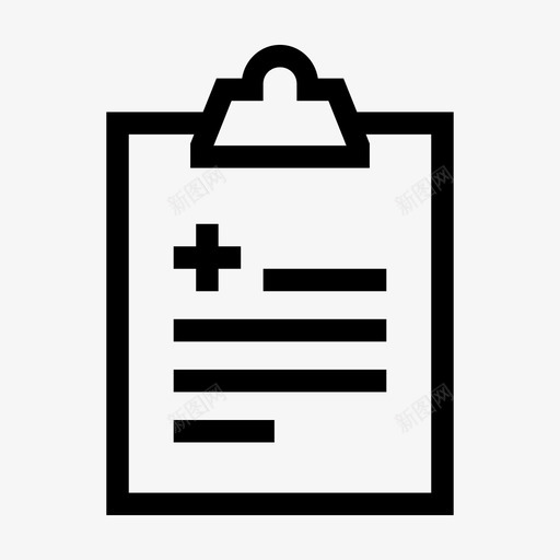 剪贴板医疗保健体检图标svg_新图网 https://ixintu.com 体检 剪贴板 医生 医疗保健 报告