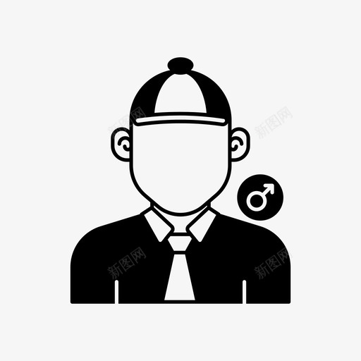 戴帽子的人化身男孩图标svg_新图网 https://ixintu.com 化身 化身男人 戴帽子的人 用户 男孩