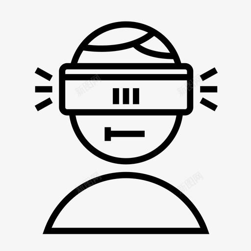 虚拟现实护目镜耳机图标svg_新图网 https://ixintu.com 护目镜 杂项轮廓 耳机 虚拟现实 虚拟现实护目镜