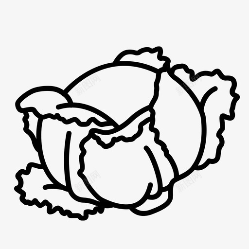 卷心菜生菜红卷心菜图标svg_新图网 https://ixintu.com 卷心菜 生菜 红卷心菜 蔬菜