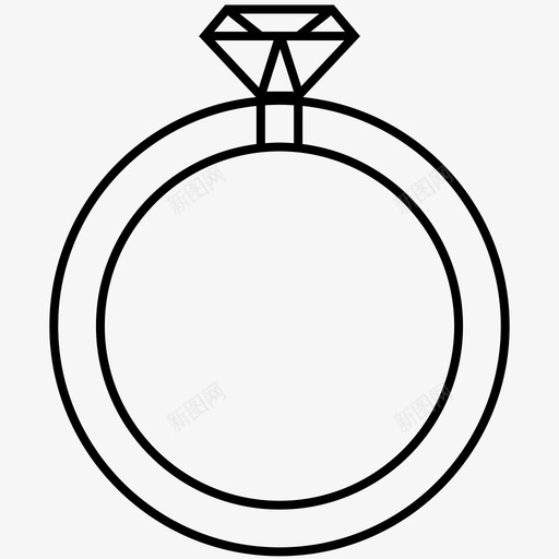 珠宝钻戒购物图标svg_新图网 https://ixintu.com 珠宝 购物 钻戒