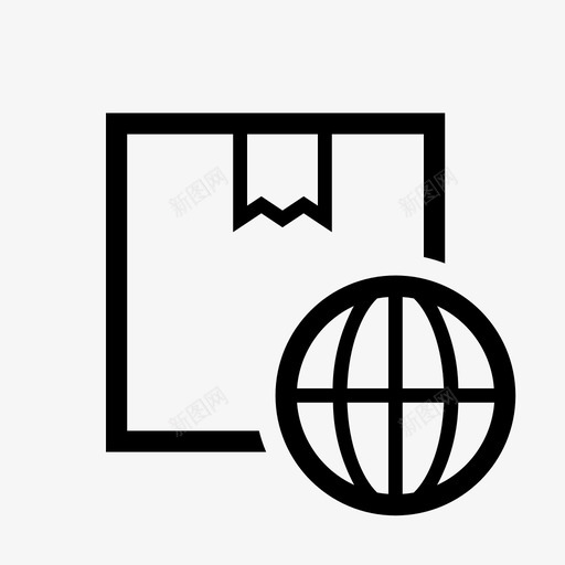 国际包裹运输国际运输快递服务图标svg_新图网 https://ixintu.com 包裹和信件运输 国际包裹运输 国际运输 快递服务