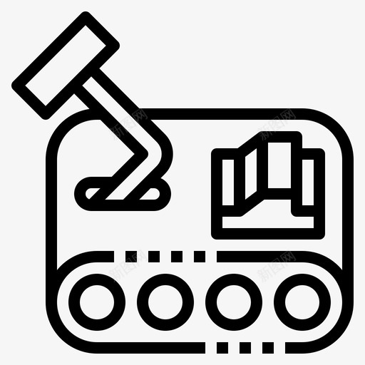 小型机器人战斗机汽车机器人图标svg_新图网 https://ixintu.com 小型机器人战斗机 机器人 汽车