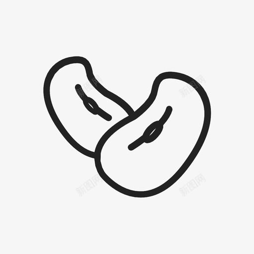 豆类食品蛋白质图标svg_新图网 https://ixintu.com 蔬菜 蛋白质 豆类 食品