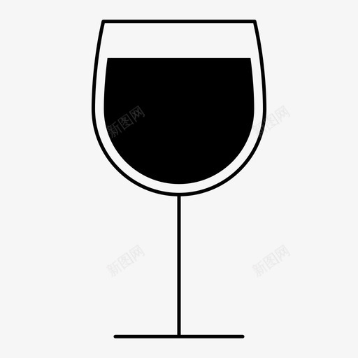酒杯庆祝新年图标svg_新图网 https://ixintu.com 庆祝 新年 酒杯