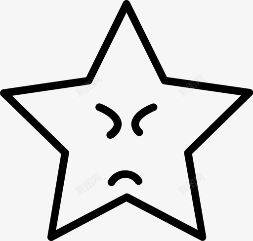 愤怒的脸表情笑脸图标svg_新图网 https://ixintu.com 愤怒的脸 明星 明星表情 笑脸 表情