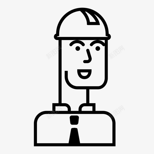 工头笑建筑基础设施图标svg_新图网 https://ixintu.com 城市的基础设施 基础设施 工头笑 建筑