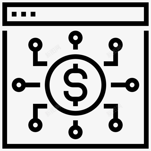 货币经济金融图标svg_新图网 https://ixintu.com 经济 网站 货币 金融 金融科技