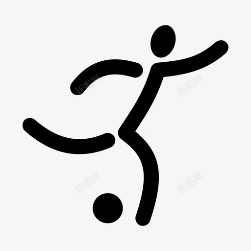 足球运动员比赛运动图标svg_新图网 https://ixintu.com 团队 比赛 足球运动员 运动