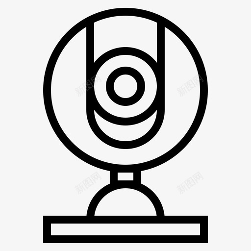 网络摄像头电脑互联网图标svg_新图网 https://ixintu.com 互联网 小工具 电脑 直播 网络摄像头 视频