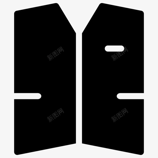 马甲休闲着装图标svg_新图网 https://ixintu.com 休闲 时尚 服装字形图标 着装 穿着 马甲