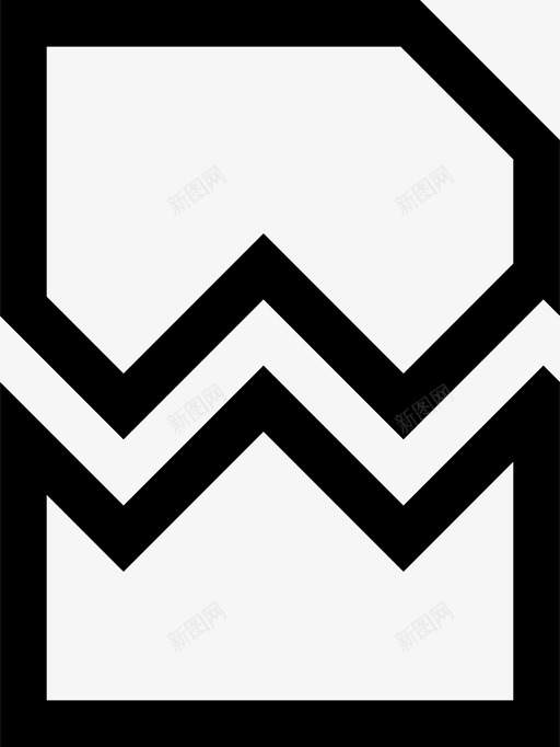 纸破文件页图标svg_新图网 https://ixintu.com 破文件 纸 页