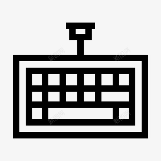 键盘类型工作站图标svg_新图网 https://ixintu.com 书写 工作站 类型 计算机 键盘