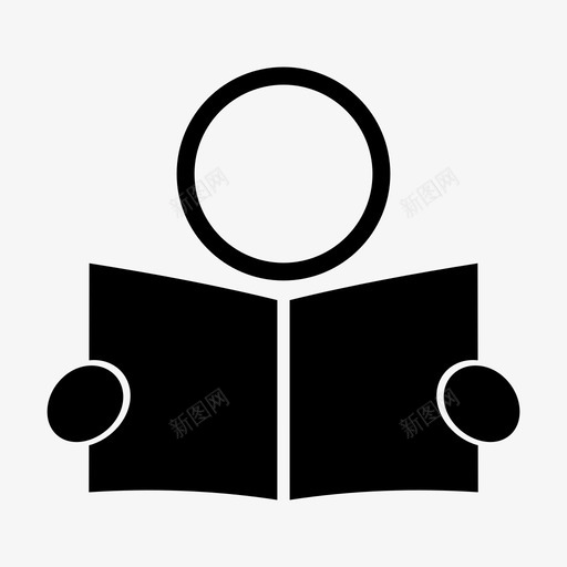 阅读学生学习图标svg_新图网 https://ixintu.com 学习 学生 阅读