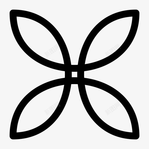 图案装饰花图标svg_新图网 https://ixintu.com 图案 花 花的轮廓 装饰